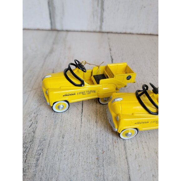 Hallmark 1997 Murray dump truck yellow ornament Xmas set - Picture 3 of 7